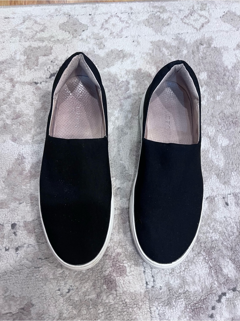 J slides black Slip-On Women’s Casual Sneakers - Comfortable Everyday Shoes